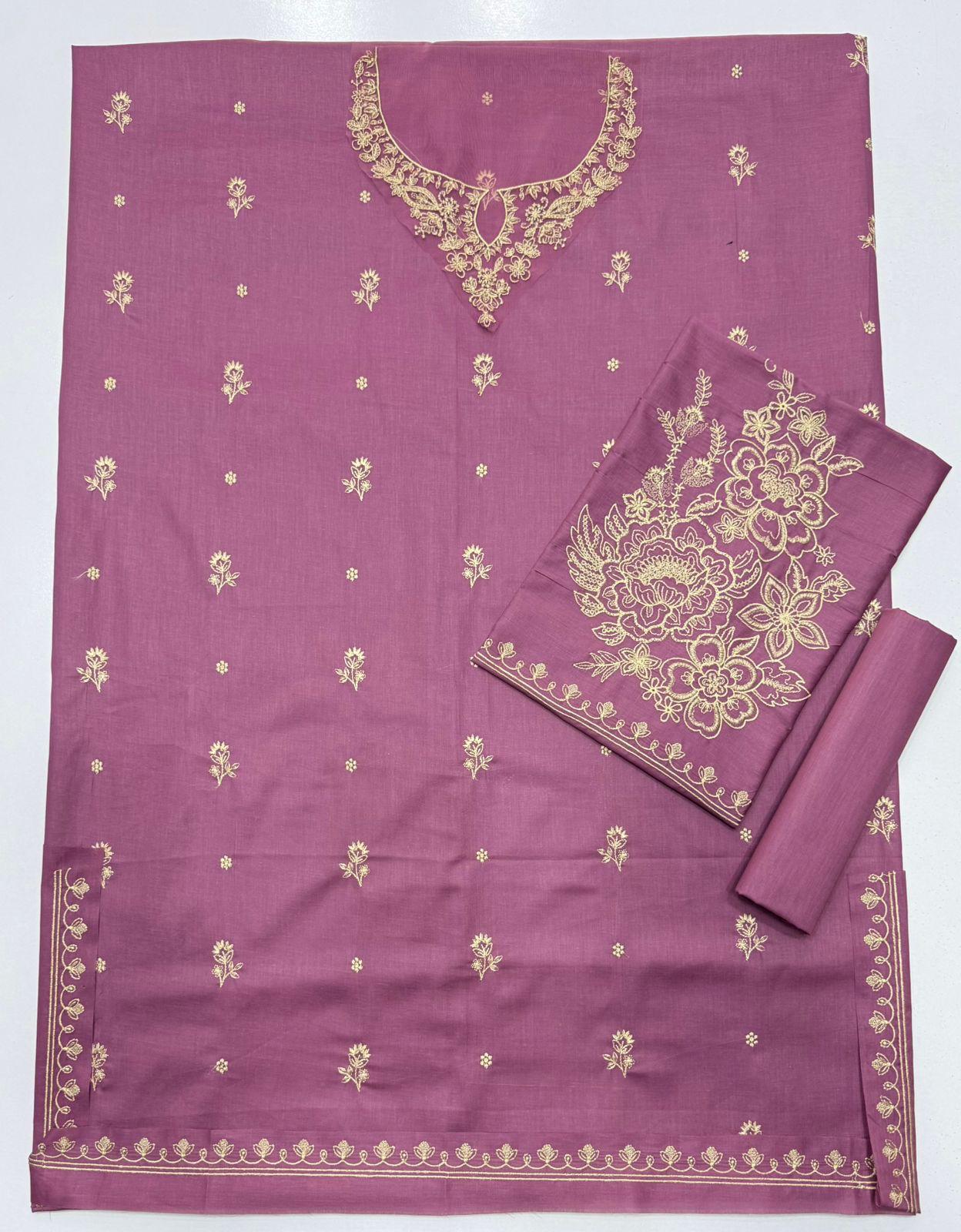 Batik Rose Embroidered Lawn