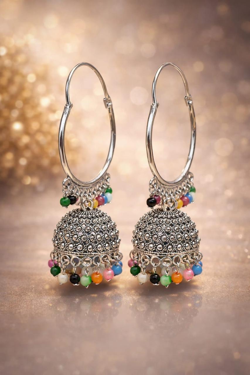 Hoop Jhumka Earrings
