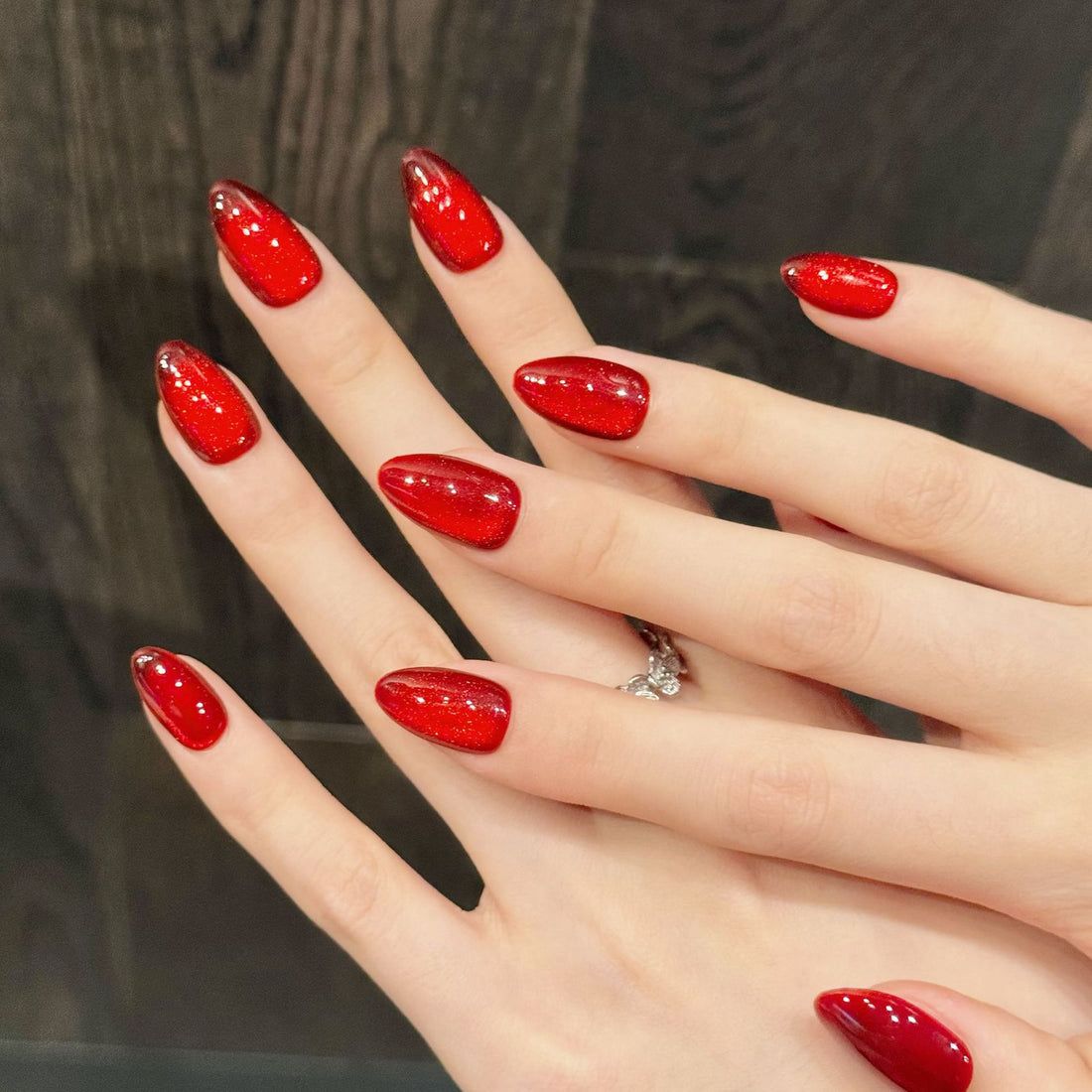 Burgundy Red Cat-Eye